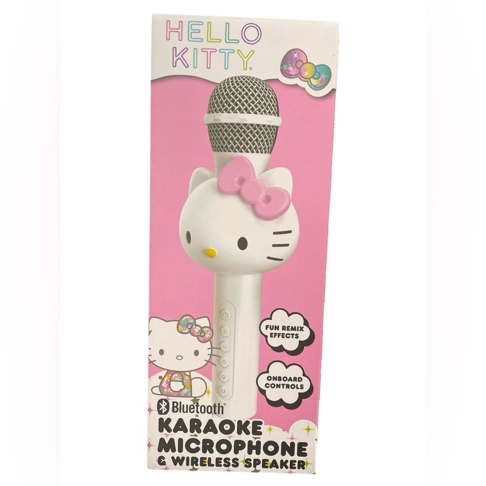 HELLO KITTY BLUETOOTH KARAOKE MICROPHONE &  WIRELESS SPEAKER